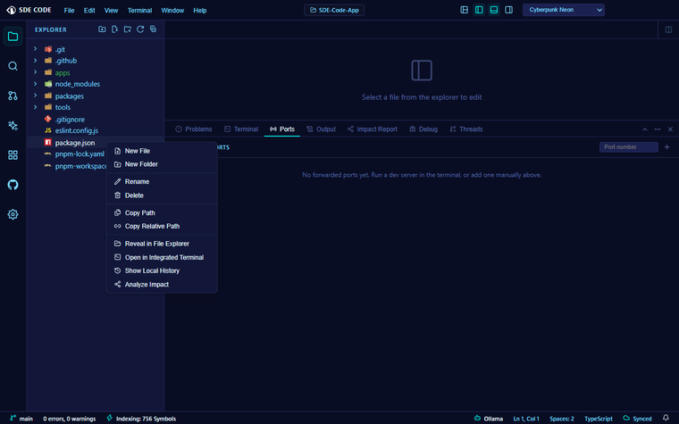 Code Map & Impact Analysis demo