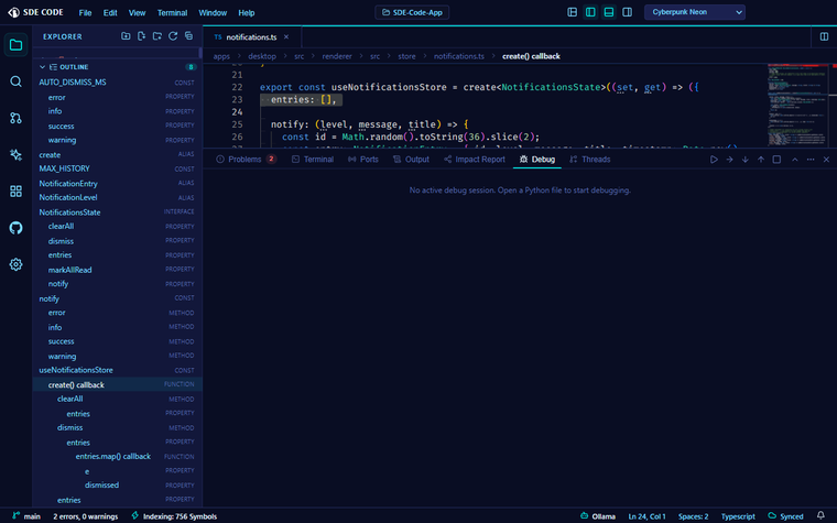Integrated Debugger demo